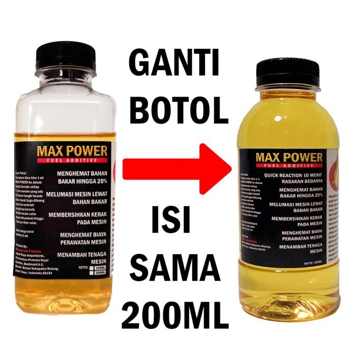 Promo Penghemat Bbm Max Power [Up To 20%] Fuel Treatment Additive 200