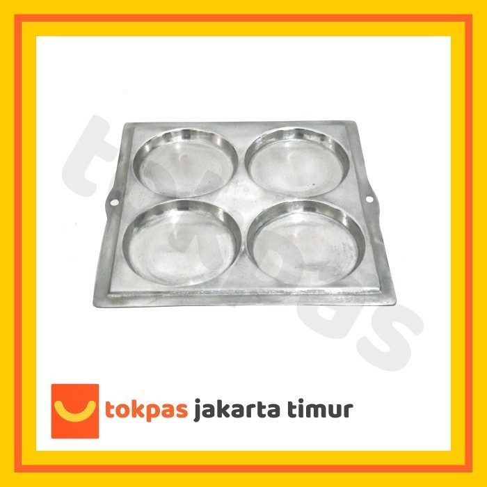 

CG710 Cetakan Martabak Mini Lubang 4 Rata Datar Apem Kue Lumpur TERBARU