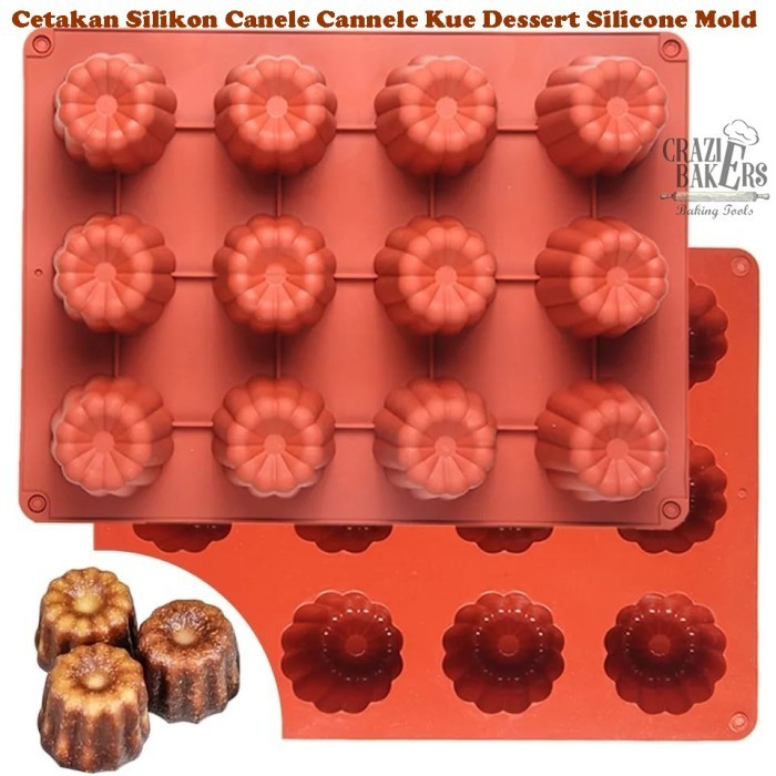 

VO327 Cetakan Silikon Canele Cannele Kue Dessert Silicone Mold GRATIS ONGKIR