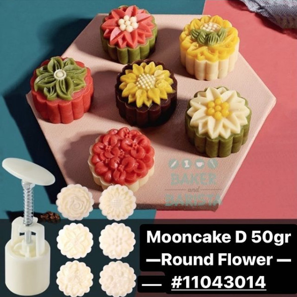 

GV750 Cetakan Mooncake D 50gr Flower moon cake mould mold bulat 50g bunga PROMO SPECIAL