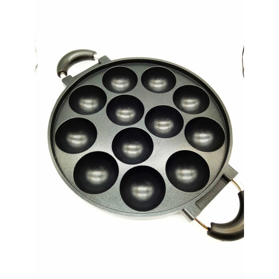 

EX945 Takoyaki 12 Lubang Teflon Tanpa Tutup Cetakan Kue Basah Medium TERBARU