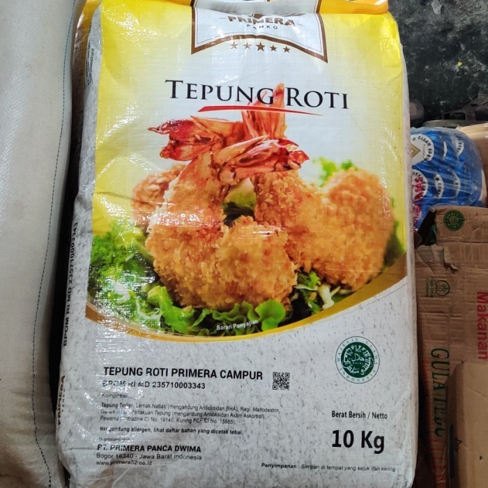 

AL808 Tepung Roti Primera Panko Mix Breadcrumbs Panir 10 kg HOREKA GOJEK FREE ONGKIR