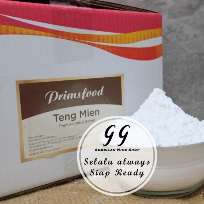 

CN838 Tepung BAKPAO TENG MIEN 1 KG Prims Food Primsfood Tang Mien Bakpau STOK TERBATAS