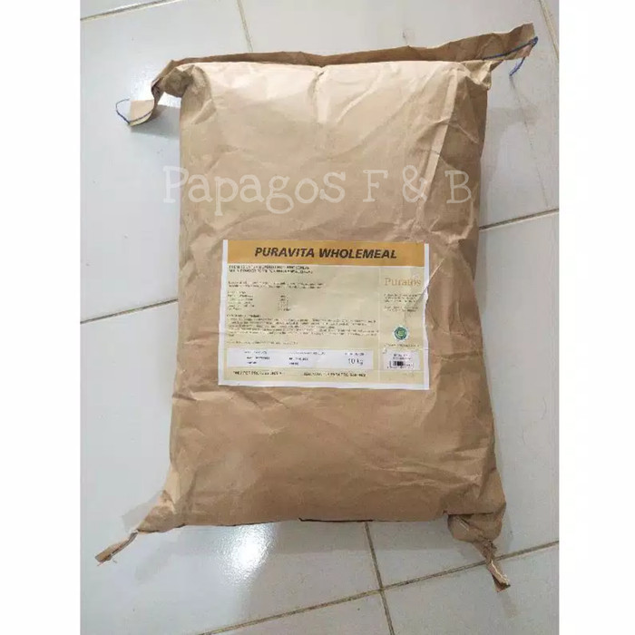 

UP156 Tepung Gandum Puravita Whole Meal / Wholemeal repack 500 gr / gram OBRAL