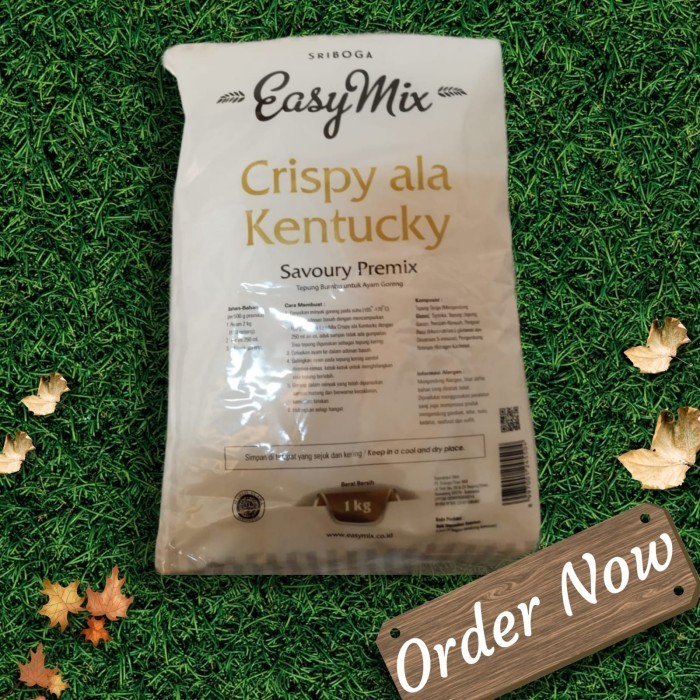 

ZJ145 Tepung Sriboga Easymix Crispy Ala Kentucky 1 Kg PROMO SPECIAL
