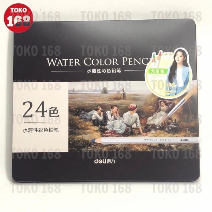 

Deli Watercolor Pencil 24 Colors 24 Warna 6521 (Set) -Anza Wahda
