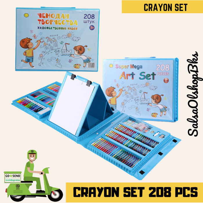 

Crayon Set Anak Lengkap Crayon Set 208 Pcs Lengkap -Anza Wahda