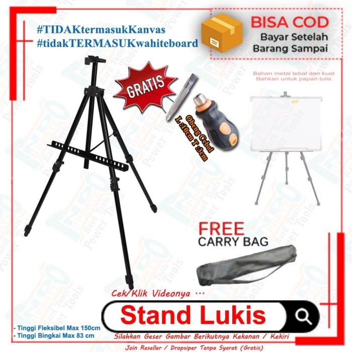 

Tripod Wedding Foto Lukisan Stand Bingkai Dudukan Banner Bingkai Lukis -Anza Wahda