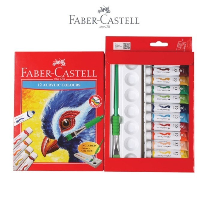 

Faber Castell 12 Acrylic Colours Cat Akrilik -Anza Wahda