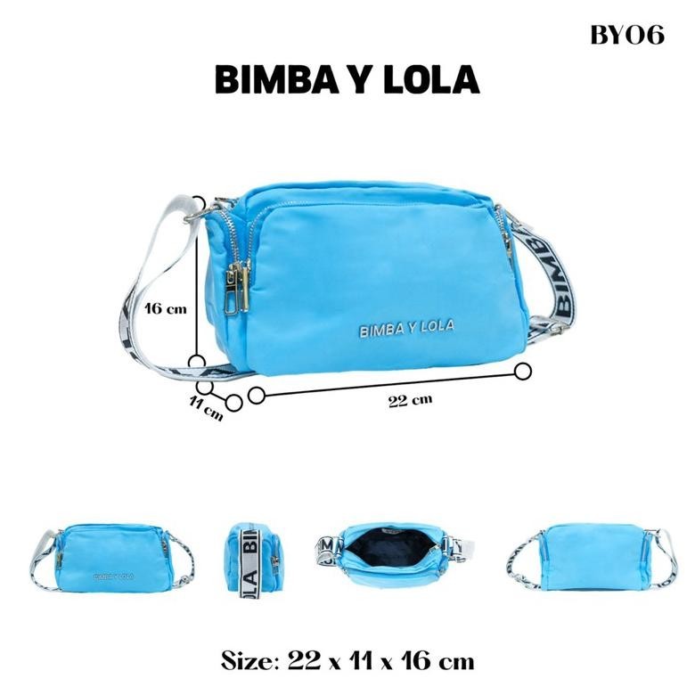 Extra Tas Selempang Wanita / Tas Bahu Bahan Nylon 2 Resleting Premium Import - Bimba By06 Harga Hema