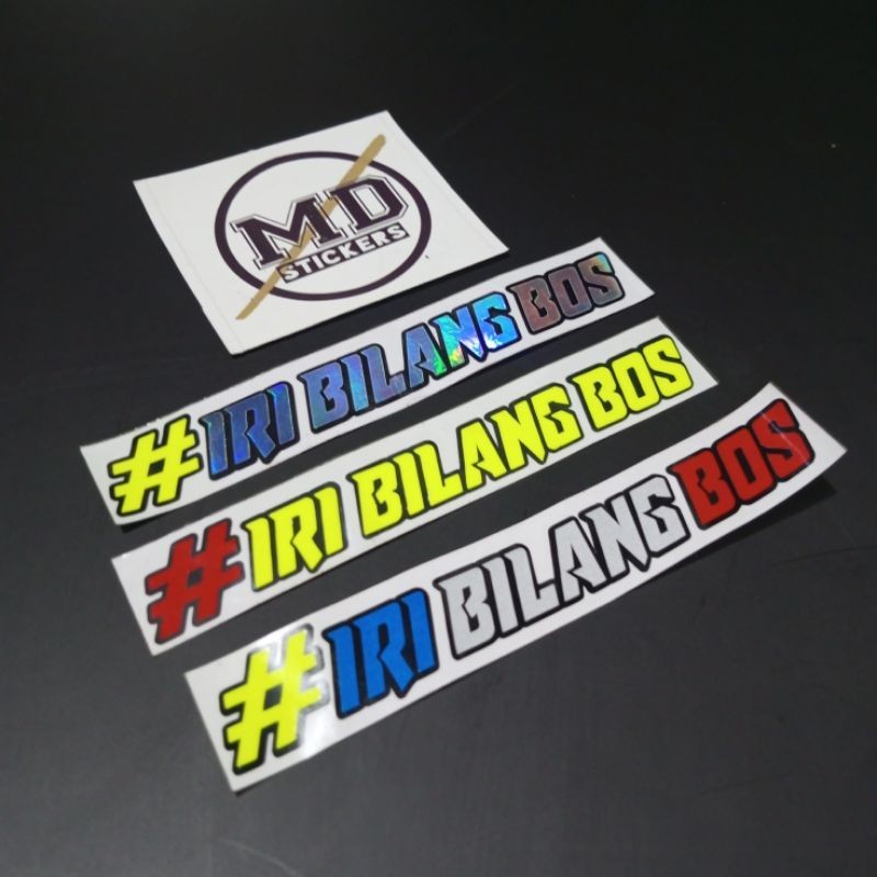 sticker cutting iri bilang bos