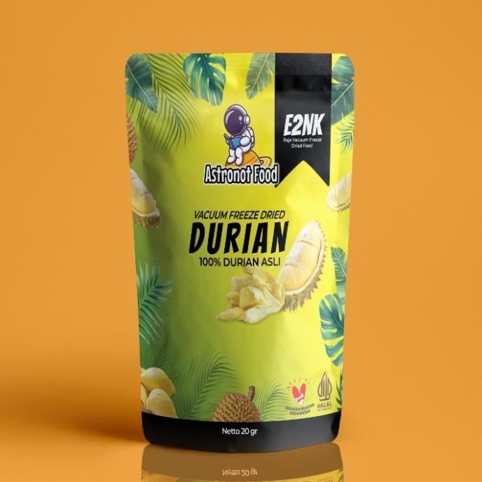 

READY STOCK KERIPIK BUAH DURIAN VACUM FREEZE DRIED FOOD ASTRONOT FOOD NETTO 20GRAM !!!!!