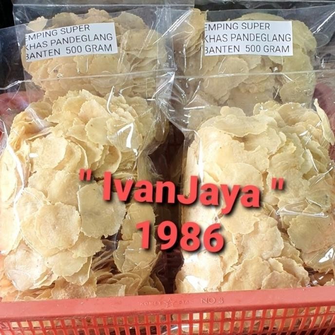 

READY STOCK KERUPUK EMPING SUPER KHAS PANDEGLANG 500GRAM !!!!!