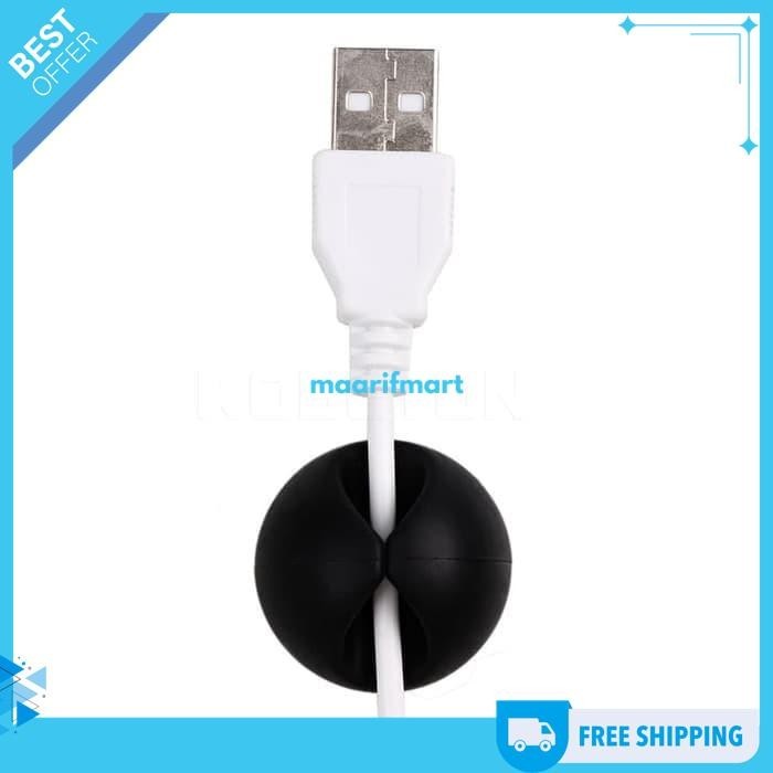 

KLIP PERAPIH KABEL CHARGER USB MANAGEMENT CABLE CLIP HOLDER ORGANIZER KUALITAS TERBAIK