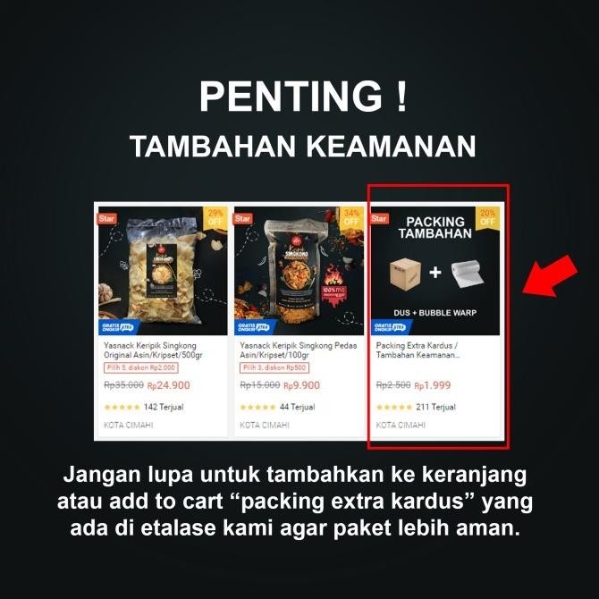 

BIG SALE YASNACK BASRENG PEDAS JERUK 1 KG, 1000 GR !!!!!