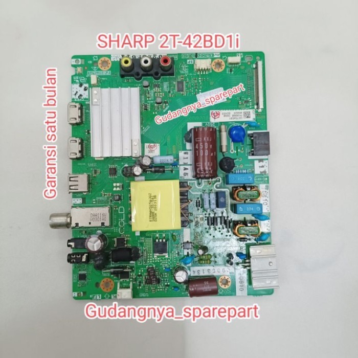DISKON MB TV LED SHARP 2T-C42BD1I MAINBOARD 2T C42BD1I MODUL MESIN TV