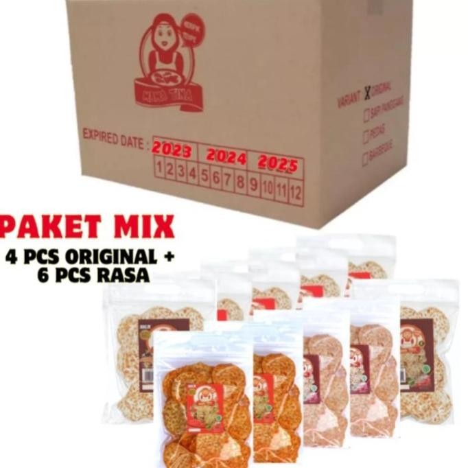 

READY STOCK PAKET MIX (4 ORI + 6 RASA) MAMA TINA TEMPEH CHIP !!!!!