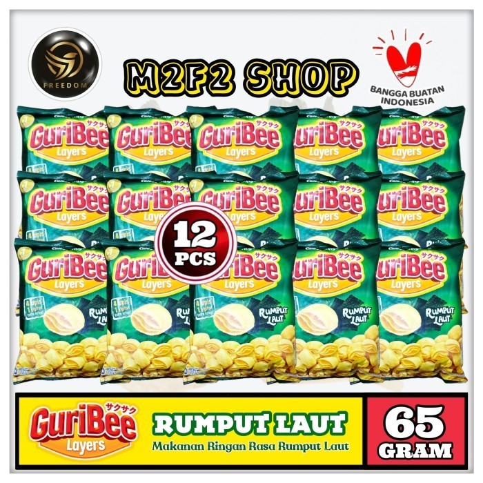 

Keripik Guribee Layers Snas Rumput Laut - 65 Gr (Harga 12 Pcs)