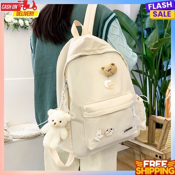 Anti Air Bon Bekpeck Tas Punggung Cewek Kekinian Ransel Rangsel Rengsel Bagpack Cewek Import Branded