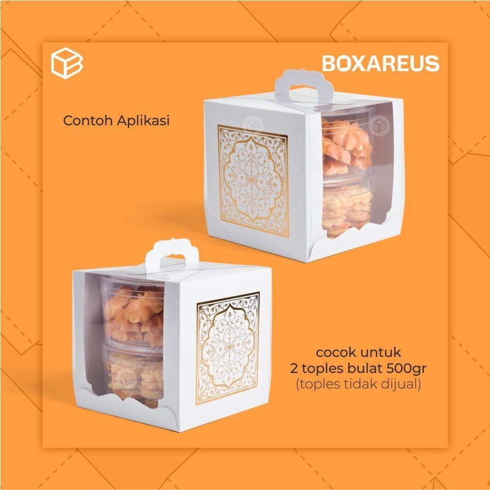 

Box Chiffon Mini Cake Kotak Kue Kering Kemasan Roti Packaging Kue - TB ADORN