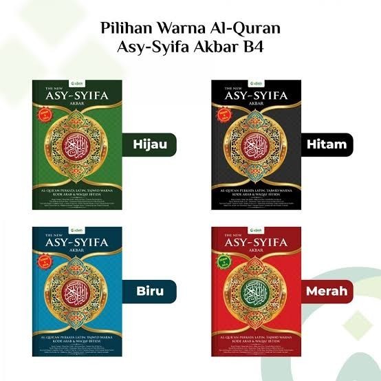Alquran Asy-Syifa Terjemah Latin Perkata B4, Al-Quran Asy Syifa Jumbo