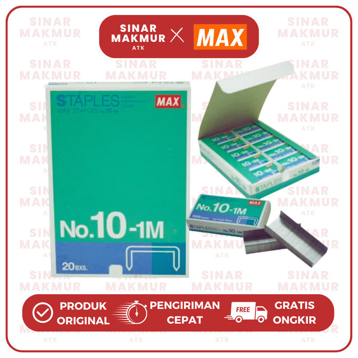 

For Sale Isi/Refill Stapler/Staples Kecil No.10 Max (Pak) Harga Khusus