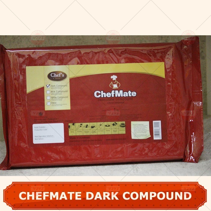 

Ready COKLAT CHEFMATE DARK COMPOUND CHOCOLATE 1KG