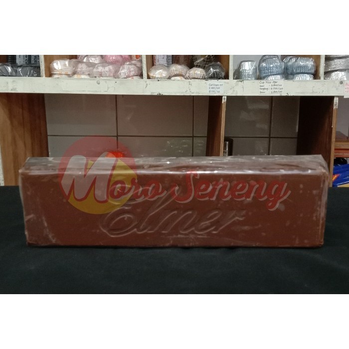 

Ready Dark Chocolate Compound / Coklat Blok Elmer (Repack) 1 kg