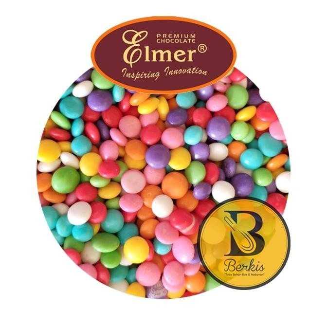 

Ready Elmer Choco Chip Colour 1 Kg [Repack] / Chocochip Warna Mix Rainbow
