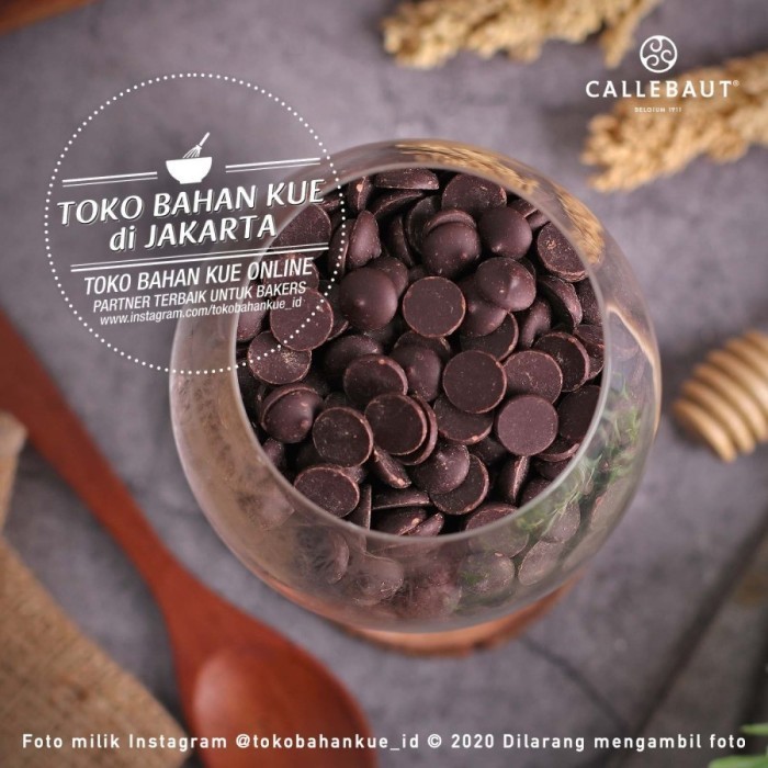 

Ready Callebaut Dark Chocolate POWER 80% 500gr Couverture Coin Cokelat Pahit