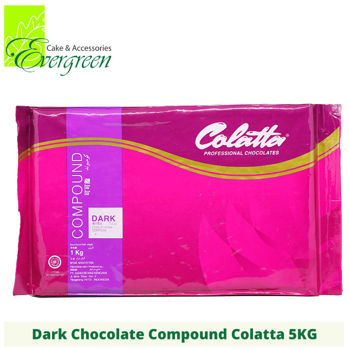 

Ready Dark Chocolate Compound Colatta 5KG Coklat Dark