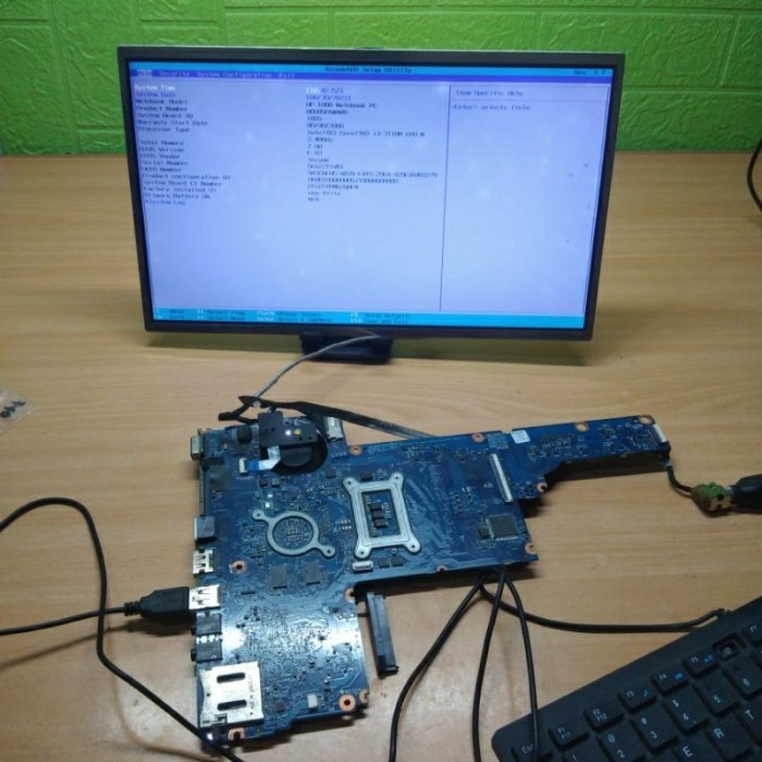 MOTHERBOARD MOBO BOARD MAINBOARD MESIN LAPTOP HP 1000 HP1000