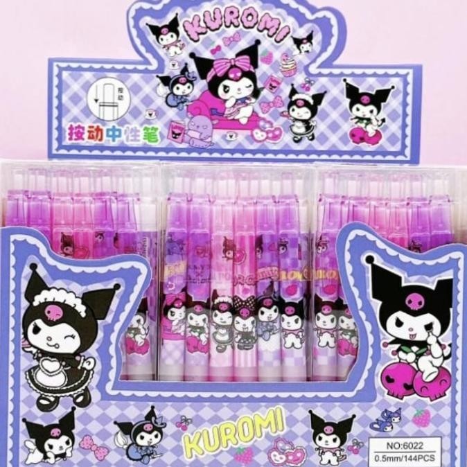 

pen gel mekanik motif kuromi isi 12