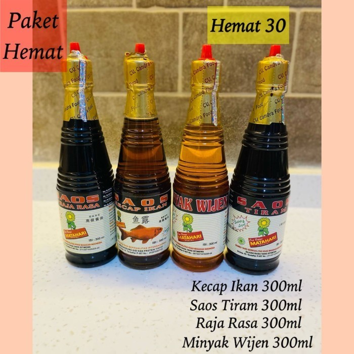 

Ready Paket Hemat 30 Halal Cap Bunga Matahari ( 4 BOTOL )