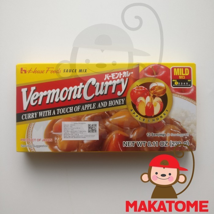 

Ready House Foods Vermont Curry Mild 230gr jepang japan kari 230 g gr bumbu