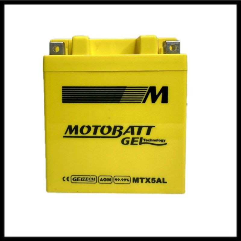 Aki Motor Suzuki Smash MTX5AL Motobatt Aki Kering Gel