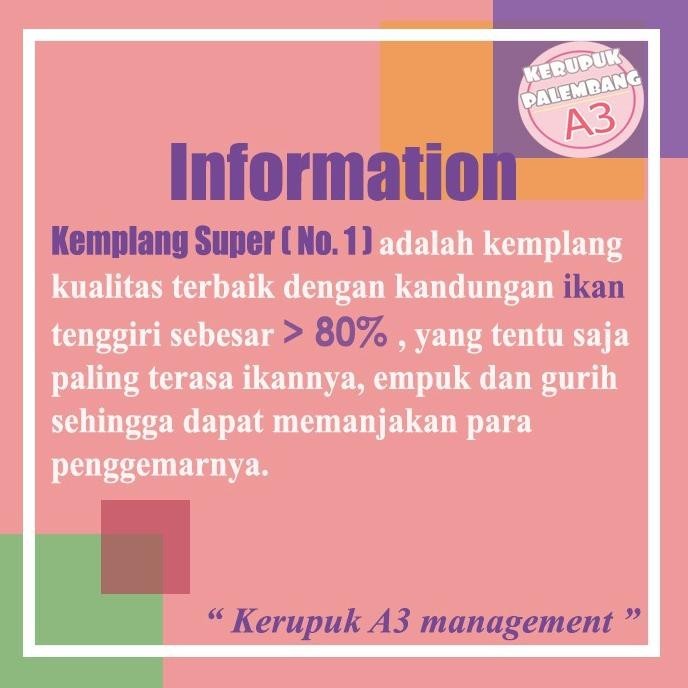 

Getas Bangka Super Kerupuk Bangka Kemplang Bangka Super