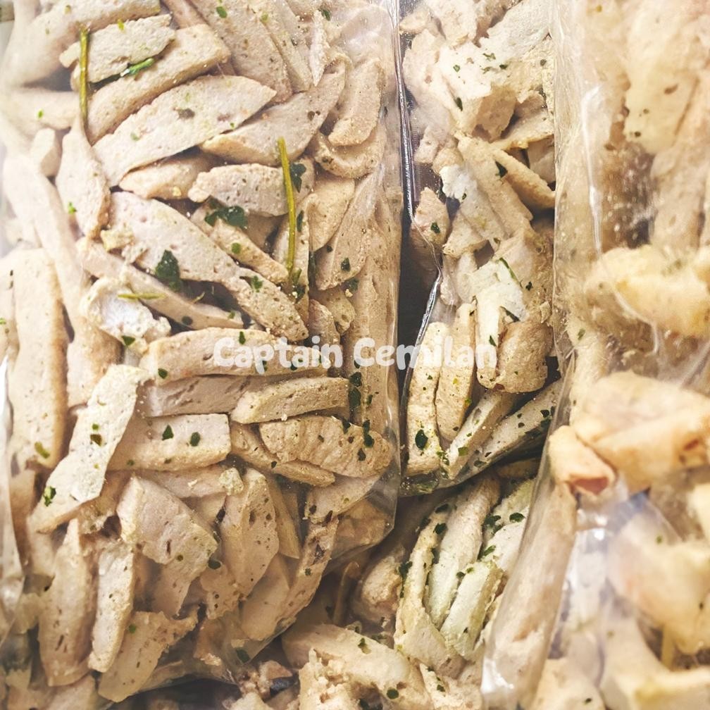 

500Gram Basreng Stik Original Asin Gurih Daun Jeruk Renyah Kriuk Baso Goreng Rempah Captain Cemilan