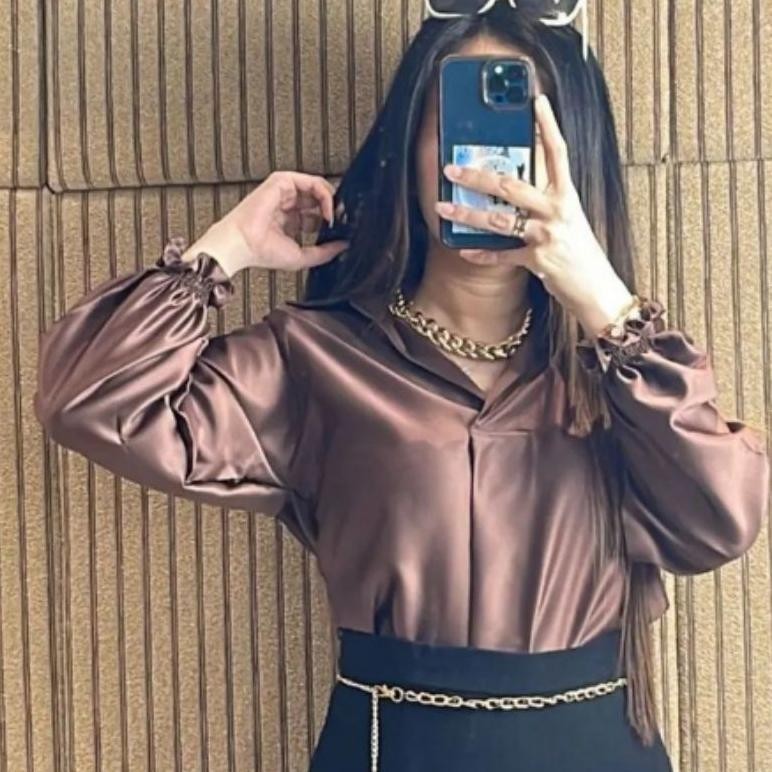 Blouse Keren/Kemeja Wanita/Atasan Wanita/Kemeja Satin/Blouse Satin