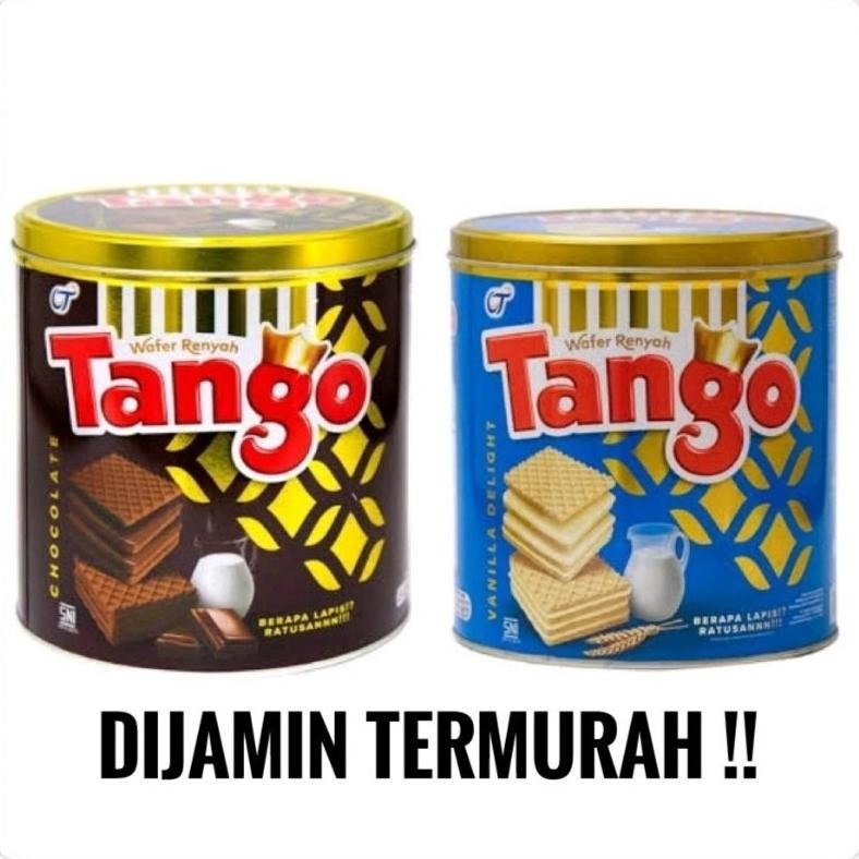 

Tango Biskuit Wafer Coklat Vanilla 270Gr Tin Can Kaleng