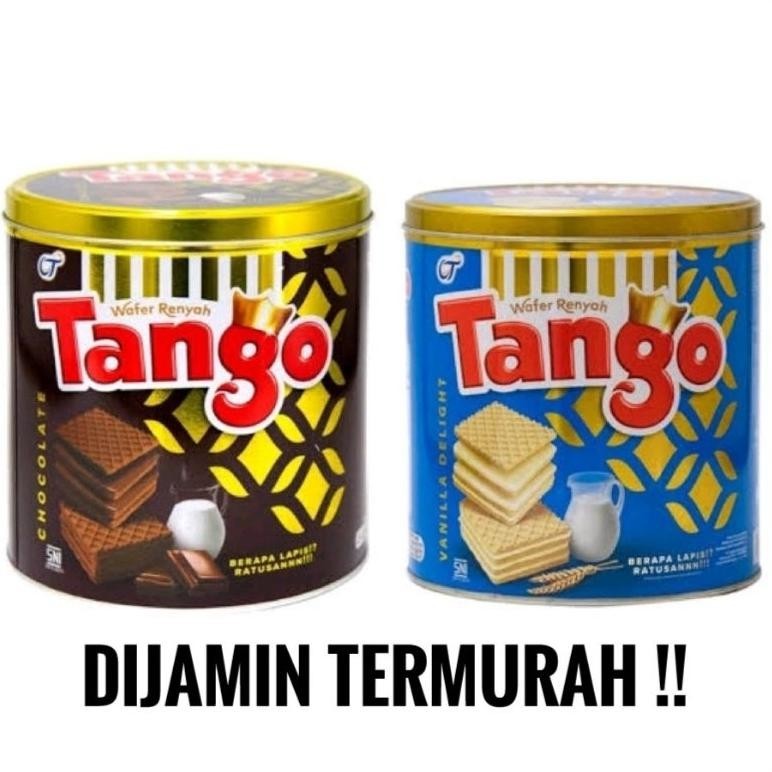 

Tango Biskuit Wafer Coklat Vanilla 270Gr Tin Can Kaleng