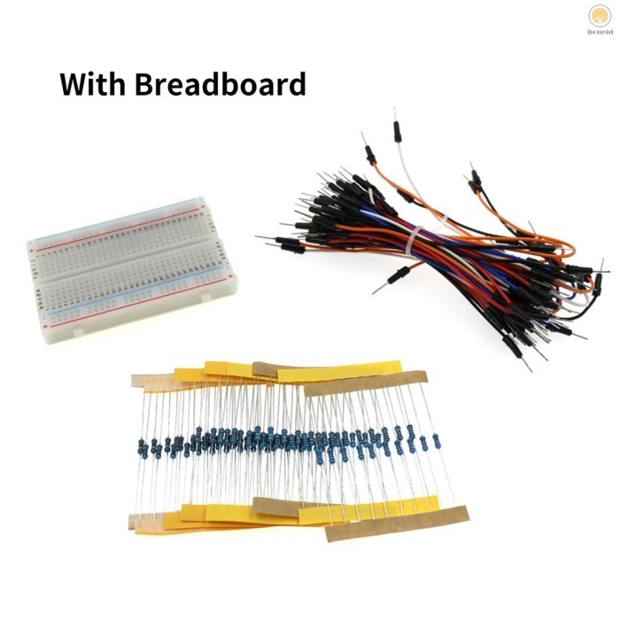 Diy Electronic Component Assortment Box Kit With Breadboard Capacitors