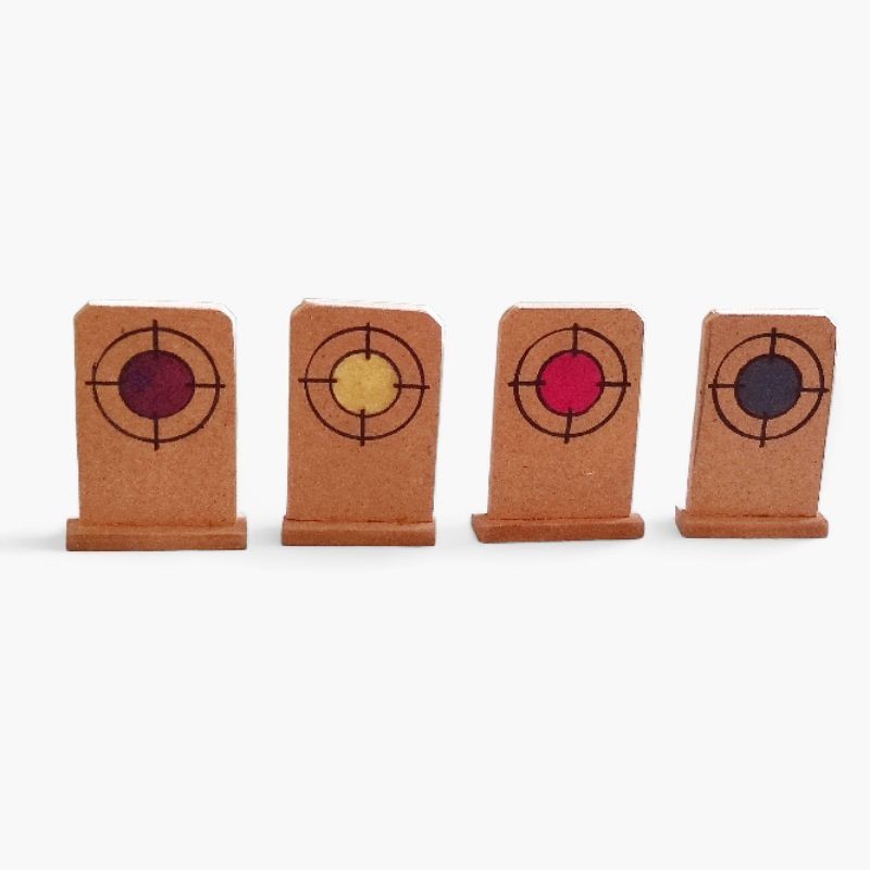 Sasaran tembakan pistol mainan kayu