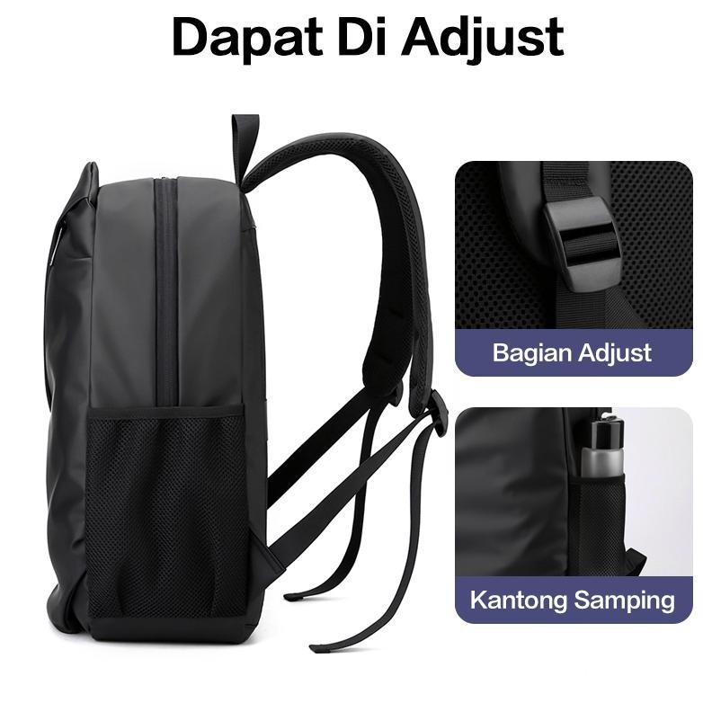 Promo Freeknight Backpack Tas Sekolah Kuliah Polos Pria Wanita Tas Ransel Laptop Trendy Tas Travel J