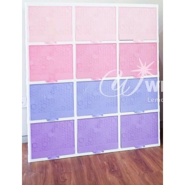 

Fauma Lemari Plastik Cabinet Club Triple Flip Susun 4
