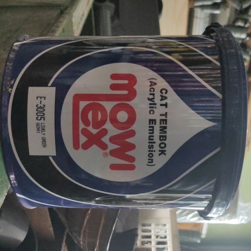 CAT TEMBOK INTERIOR MOWILEX E-3005 LIVELY GREEN 2,5L/Cat dinding mowilex putih/cat tembok dalam