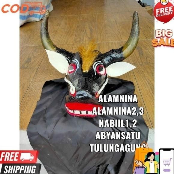 Banteng Bantengan Tanduk Asli Jaranan Barongan Kesenian Daerah Jaranan