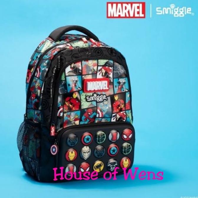 Terbaru Smiggle Marvel Backpack Original - Tas Ransel Anak Original Berkualitas