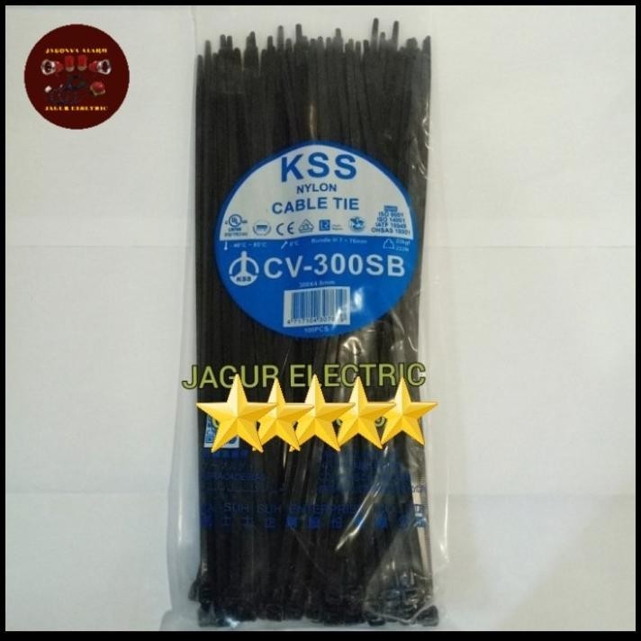 

GRATIS ONGKIR CABLE TIES CV-300SB KSS HITAM ORIGINAL !!!!!