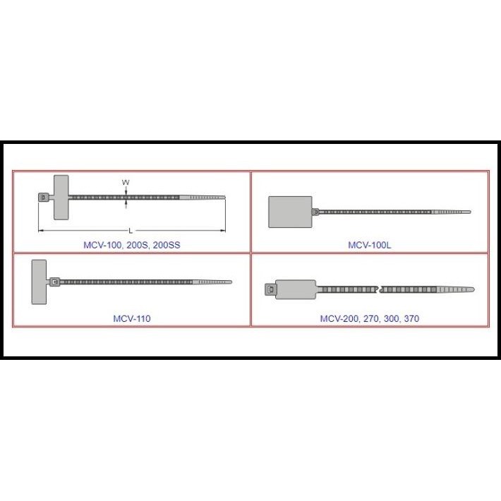 

DISKON MCV-200 - MARKER TIE KSS ORIGINAL UKURAN 200 X 4.6 MM !!!!